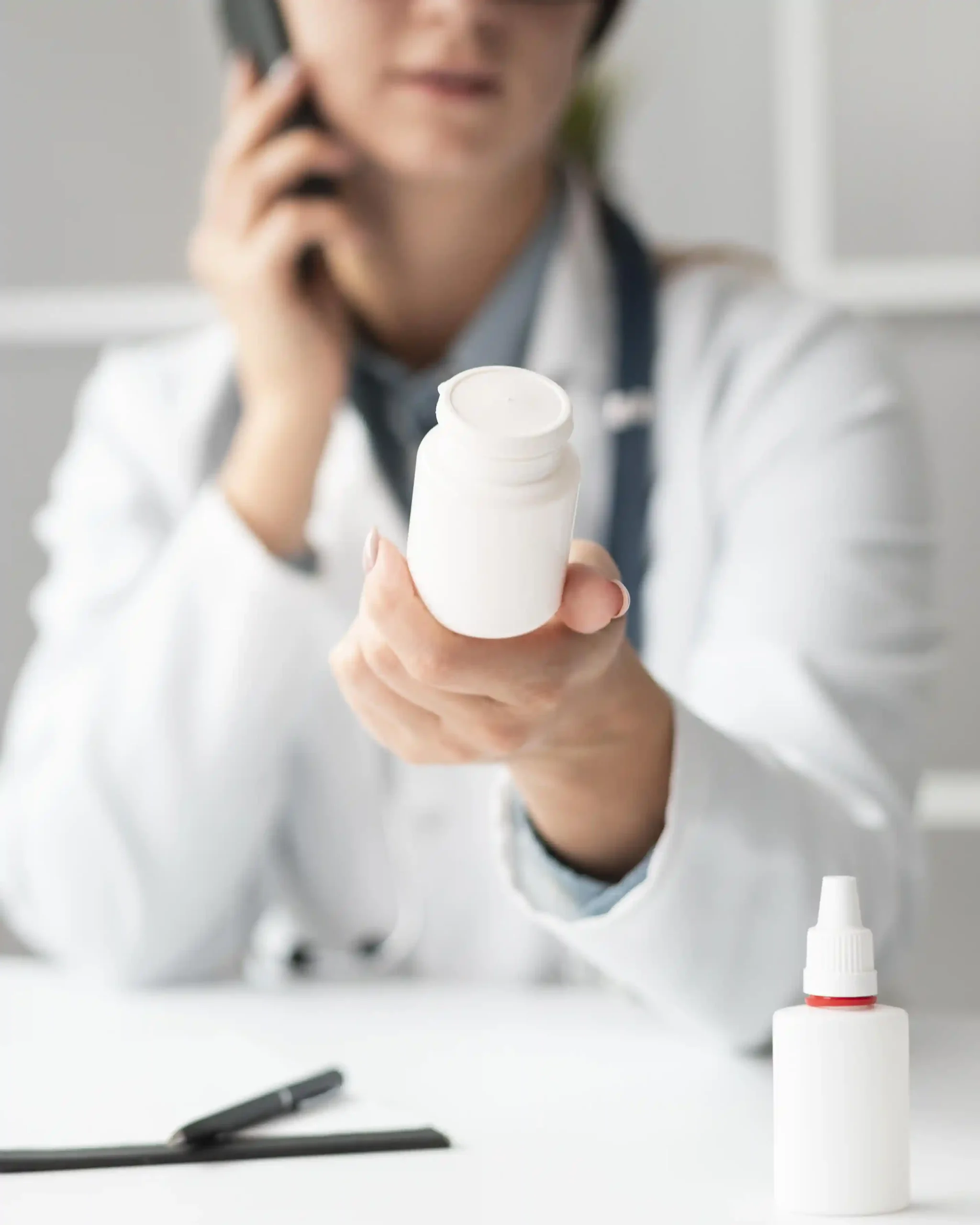 Doctor-with-container